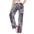 thumbnail image 5 of X-Small Women's Comfy Casual Pajama Pants Stretch Fabric Suitable for Yoga Pants Hippie Pants，The Best Holiday Gifts for Women Deep Purple Tones, 5 of 7
