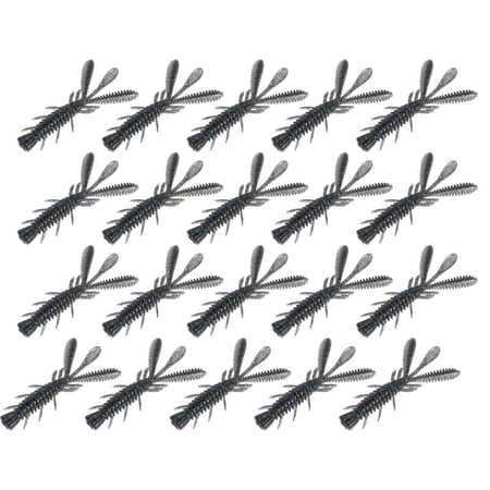 CEORPER 20PCS Soft Fishing Lures Artificial Swimbait Floating Shrimp Crawfish Lure