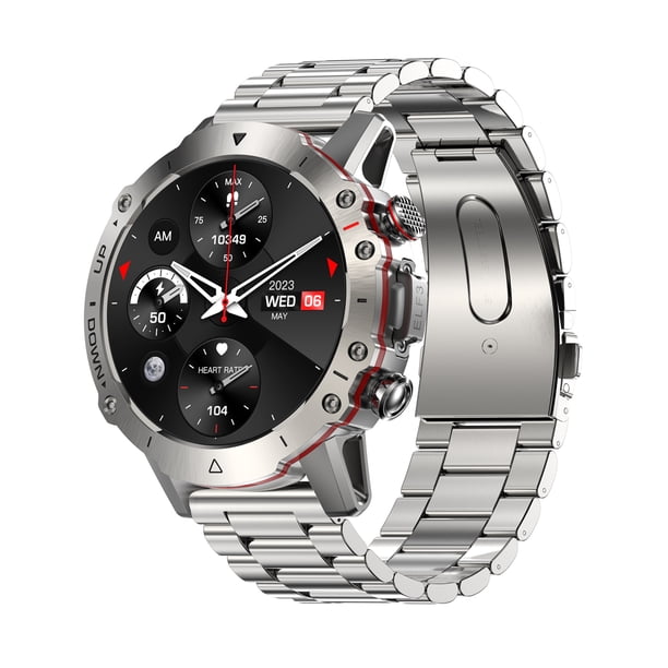 Reloj deportivo con pulsera inteligente ELF3, pantalla TFTFullTouch de 1,39 pulgadas, rastreador de ejercicios IP67, llamada BT resistente al agua