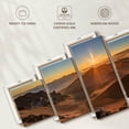 thumbnail image 6 of Elephant Stock Haleakala Volcano Golden Sunrise Wall Art - Horizontal Multi Panel Canvas - Living Room Wall Decor - Nature Multi Panel - Brown And Blue Decor - 68" x 30", 6 of 8
