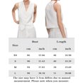 thumbnail image 2 of Chaleco Chaleco básico con cuello en V Estilo casual Traje de trabajo de oficina simple para mujer (Blanco M) Kuymtek Blanco T M para Mujer, 2 of 8