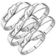 thumbnail image 2 of Joyeria de Amistad Anillos LoveTwirls 3Pares 6Pzas Talla 3x6.5 y 3x8mm 16.9 y 18.2Ø Circunferencia 53 y 57mm Circonia/M, 2 of 2