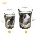 thumbnail image 3 of Balery Daisy Guinea Pig Cesta de ropa redonda con asas, impermeable, independiente, para ropa, juguetes, dormitorio y familia-Small, 3 of 6