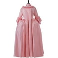thumbnail image 4 of Women's 18th Century Rococo Dress Marie Antoinette Pink Princess Dress Court Ball Gown, 4 of 8