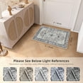 thumbnail image 2 of Boho Vintage Round Rug ft- Faux Wool Dreely Washable Area Rug Small Distressed Throw Rugs Floor Carpet for Door Mat Entryway Bedrooms Laundry (Round - ; Diameter Border ), 2 of 6