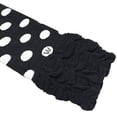 thumbnail image 2 of ALLYDREW Stripes, Polka Dots & Chevron Baby Leg Warmer & Toddler Leg Warmer for Boys & Girls, Black Polka Dots & Ruffle Bottom, 2 of 2