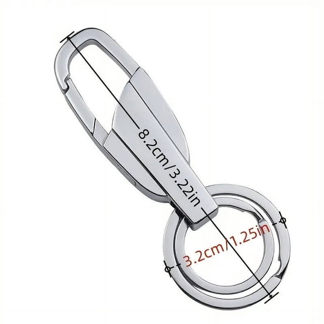 Birdeem Stainless Steel Keychain Car Key Chain Pendant Thickened Lock Keychain Mens Pendant Ring Fast Hanging Ring