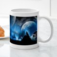 thumbnail image 5 of CafePress - Wolf At Midnight Mug - 11 oz Ceramic Mug - Novelty Coffee Tea Cup, 5 of 6