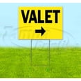 thumbnail image 1 of Valet Right (18" x 24") Yard Sign, Includes Metal Step Stake, 1 of 6