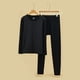 thumbnail image 4 of Conjuntos de ropa interior térmica para mujer, ropa informal de manga larga con cuello redondo, pantalones y tops, conjuntos de ropa interior térmica para mujer, top y pantalones de poliéster., 4 of 6