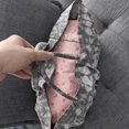 thumbnail image 5 of Large Capacity Gym Workout Sports Bag Reusable Shopping Bag Gym Workout Sports Handbag Sports Fitness Canvas Storage Bag, 5 of 5