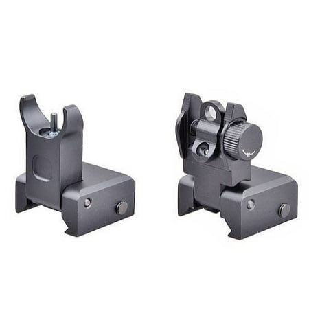 ADE PRO Series! Flip Up Front Rear Sights Set for Picatinny Rails and Flattop   (Best Airsoft Acog Sight)