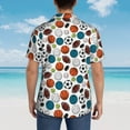 thumbnail image 6 of Balery Color Balls Print Men's Hawaiian Shirts Short Sleeve Beach Shirt Relaxed Fit Vacation Button Down Shirts-XX-Large, 6 of 9