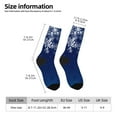 thumbnail image 2 of Vsdgher Christmas Blue Crew Socks for Men & Women, Breathable Casual Athletic Ankle Socks, 2 of 6