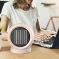 thumbnail image 6 of Portable Desk Heater,600W Energy Efficient Space Heater for Indoor Use,Safe and Quiet for Home and Office Use(Light Brown), 6 of 7