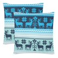 thumbnail image 2 of MKHERT Blue Pattern Throw Pillowcase Pillow Cover Cushion Couver 18x18 inch, Set of 2, 2 of 3