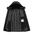 thumbnail image 3 of Chubasquero OTU, ligero e impermeable, con capucha, para hombre, color negro, 3 of 9