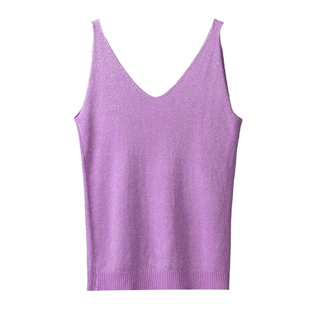 DXOUPM Womens Tank Tops Summer V Neck Loose Lightweight and Breathable Vacation Beach Shirts