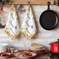 thumbnail image 6 of Spring Wildflowers Kitchen Towels Set of 1, Watercolor Tulip Floral Leaf Plant Yellow Absorbent Dish Towels for Kitchen, Microfiber Hand Towel, Quick Drying Tea Towel for Cleaning Dishcloths, 6 of 7
