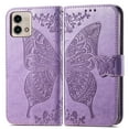 thumbnail image 4 of Dteck for Motorola Moto G Stylus 2023 Case Wallet, Women Flip Cover with Butterfly Emboss PU Leather Stand Card Slots Wrist Strap Protective Phone Case for Moto G Stylus 4G 2023,Light Purple, 4 of 4
