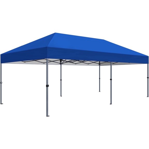 Yaheetech 10x20 ft Pop Up Canopy with Roller Bag for Party, Outdoor Events, Blue