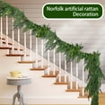 thumbnail image 6 of 9ft Norfolk Pine Christmas Garland, 90-Tip Artificial Pine Vine for Front Door, Mantel, Staircase, Window, Wall, Indoor & Outdoor Holiday Decorations, 6 of 7