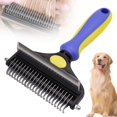 thumbnail image 2 of Undercoat Rake and Deshedding Tool for Dogs and Cats, Dematting Comb for Long Hair Pets, Grooming Brush to Clear Mats, Tangles, 2 of 9