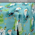 thumbnail image 4 of Christmas Dog Crate Cover, Graphics Santas and Snowmen with Stars and Spruce Trees, Easy to Use Pet Kennel Cover Small Dogs Puppies Kittens, 7 Sizes, Lime Green Multicolor, by Ambesonne, 4 of 6