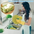 thumbnail image 4 of SugarBloom Bowl and Dish Drying Rack with Storage Box, Thickened Large Size Sink Rack for Kitchen Countertop, Water Filter Organizer for Plates, Bowls, Chopsticks,Green, 4 of 4