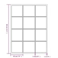 thumbnail image 4 of vidaXL Wall Mirror Black 80x60 cm Metal, 4 of 5