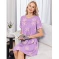 thumbnail image 6 of Pinspark Hospital Gowns Open Back for Women Bedridden Nightgowns Back Opening Short Sleeve Post Surgery Tear Away Adaptive Dresses, 6 of 6