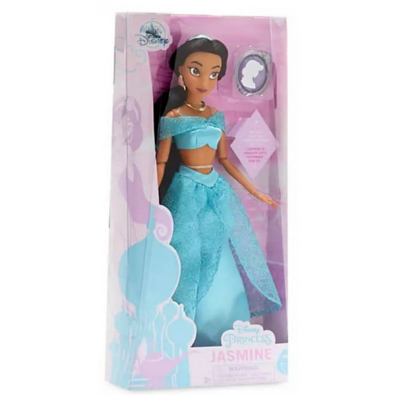 Disney Princess Jasmine Classic Doll with Pendant, Plastic/Polyester
