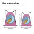 thumbnail image 2 of Pofeuu Garfield for Water-Resistant 210D Drawstring Bag Compact Foldable Design Gym Yoga Travel Essentials Lightweight Carryall-Medium, 2 of 6