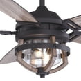 thumbnail image 3 of Vaxcel International F0055 54 in. Barnes Ceiling Fan, Matte Black with Rustic Oak, 3 of 10