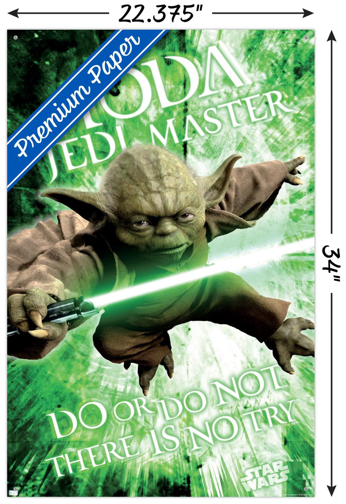 Star Wars: Saga - Yoda Wall Poster with Push Pins, 22.375" x 34"