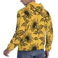 thumbnail image 6 of Lsque Autumn Sunflower Pattern Casual Men's Hoodie,Hooded Sweatshirt with Kangaroo Pocket,Pullover Hoodie-X-Large, 6 of 7