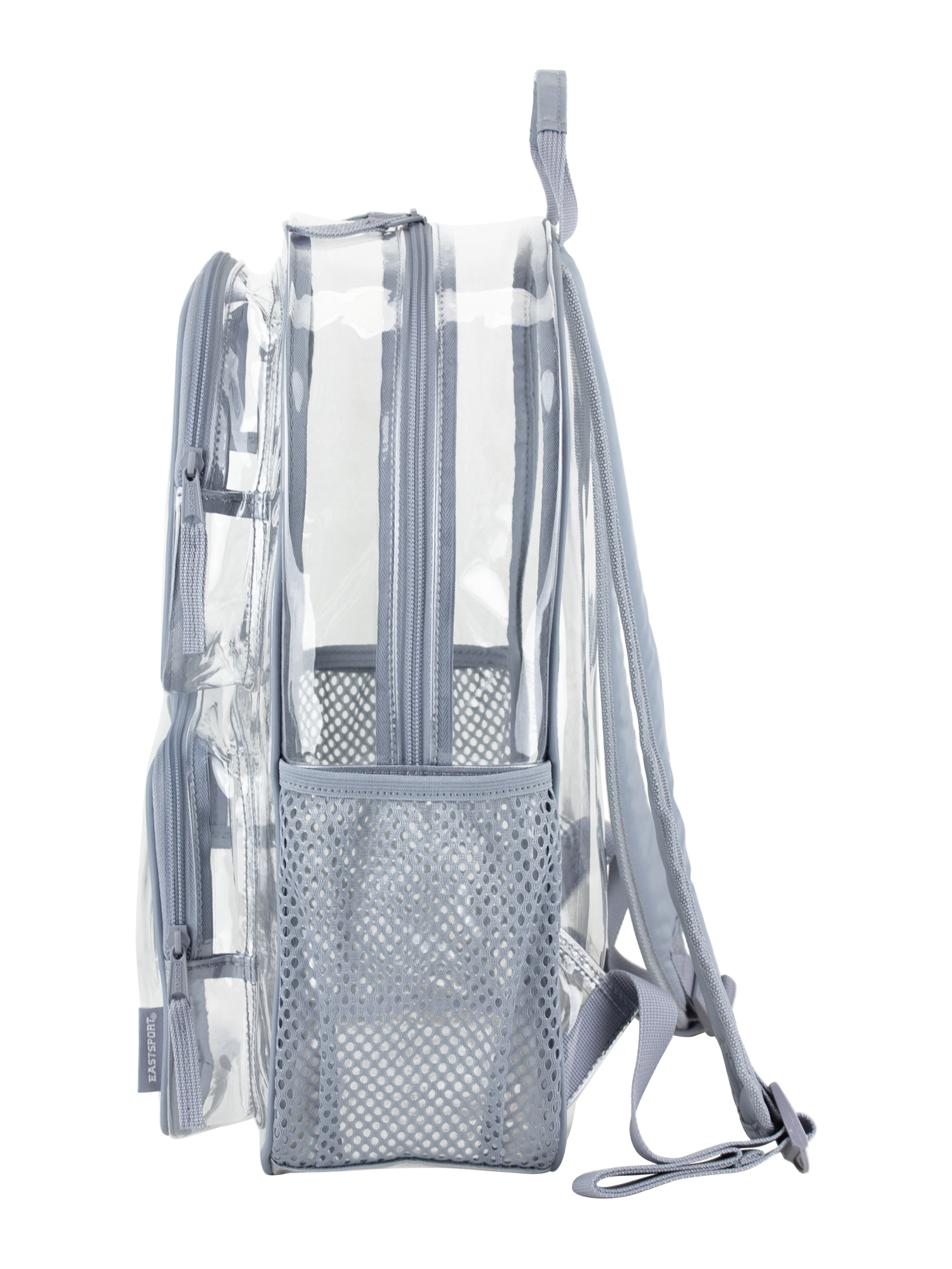 Eastsport Unisex Primo Clear 16" Backpack, Cool Grey