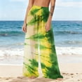 thumbnail image 5 of Gamivast Swimsuit Cover up Pants for Women High Waisted Mesh Beach Trousers Wide Leg Sheer Flowy Bottoms Summer Vacation Pool Party Swimwear, 5 of 7