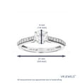 thumbnail image 3 of Vir Jewels 1 CTTW Lab Grown Diamond Engagement Ring in 14K White Gold Female Adult, 3 of 5