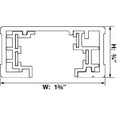 thumbnail image 3 of Volume Lighting V2768 96" Track For 2 Circuit Line Voltage And Track Systems - Black, 3 of 3