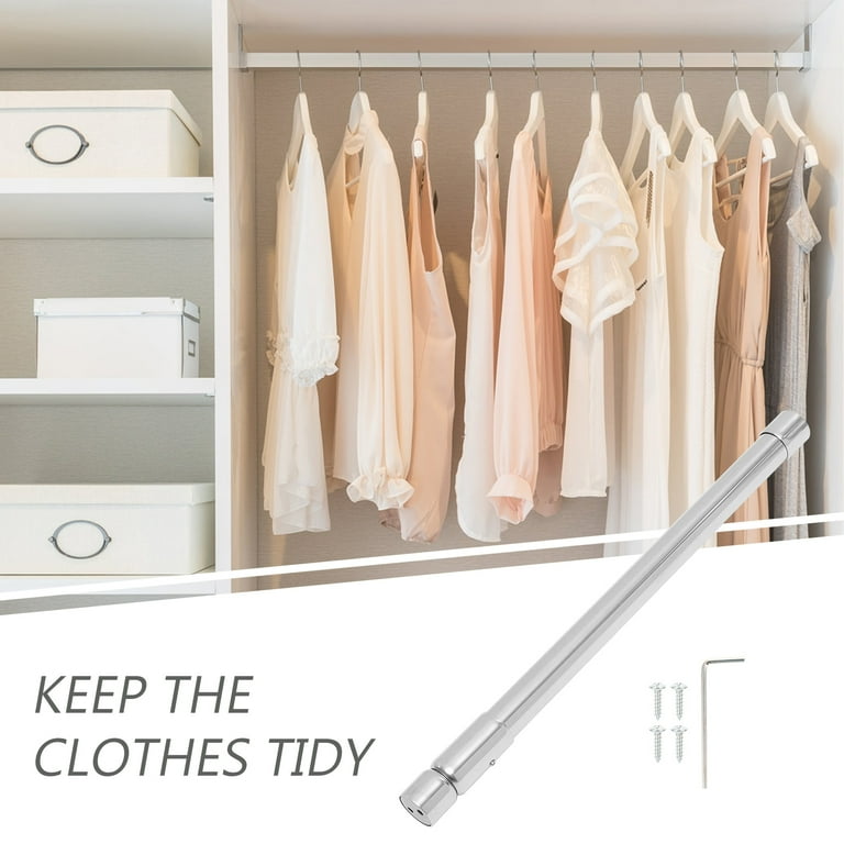Clothes Rail Retractable Wardrobe Rod Cabinet Hanging Armoire Closet Adjustable Flexible Stainless Steel Walmart