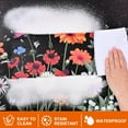 thumbnail image 5 of Kitchen Rugs Sets of 2 Floral, Waterproof Kitchen Mats Cushioned Anti Fatigue, Farmhouse Kitchen Mat Rug Non Slip Washable, Floor Comfort Mats Kitchen Home, 18'''' x 48''''+18'''' x 30'''', Black, 5 of 6