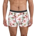 thumbnail image 1 of Balery Lilies Flowers Calzoncillos bóxer para hombre, ropa interior de algodón suave y transpirable con cinturilla de nailon-Small, 1 of 5
