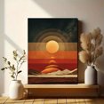 thumbnail image 6 of UXIEQU Abstract Retro Sunset Mountain Canvas Print 15.75x11.81 Inches, 6 of 8