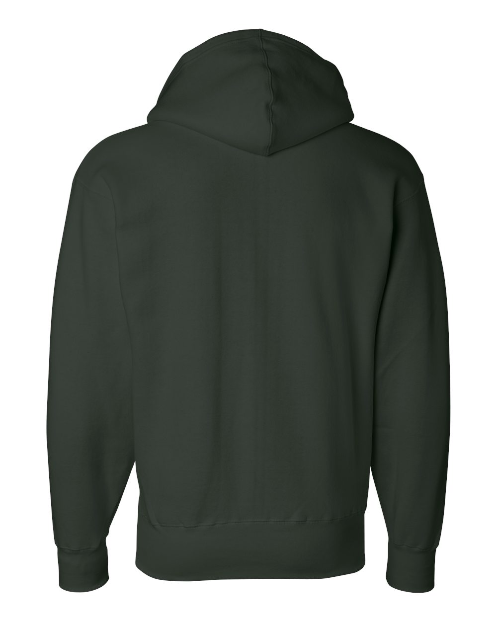 J. America Premium Full-Zip Hooded Sweatshirt 8821 Forest XL