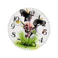 thumbnail image 2 of Reloj de pared de madera con diseño de vaca rústica, silencioso, preciso y decorativo. 30cm 12 pulgadas, 2 of 9