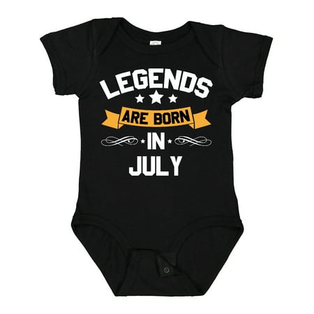 

Inktastic Legends Are Born in July Gift Baby Boy or Baby Girl Bodysuit