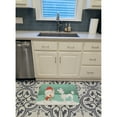 thumbnail image 3 of White Poodle Snowman Christmas Machine Washable Memory Foam Mat, 3 of 4