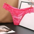 thumbnail image 2 of Women's Sexy Underpants Thong Panties Low Waist Lace Briefs Underwear, 2 of 2
