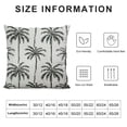 thumbnail image 5 of Black Whtie Palm Tree Lumbar Pillow Covers  Tropical Coconut Trees Coastal Plant Throw Pillows Summer Beach Neutral Pillow Cases Farmhouse Home Decor For Cushion Couch Sofa Outdoor, 5 of 5